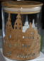 Preview: Deko Glas mit Holzumrandung "Fuldaer Dom"