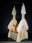 Preview: Decoratives Lichthaus, mit Teelicht Beleuchtung, Kirche natur