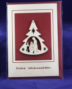 (Geschenkkarte) "Frohe Weihnachten hlg. Familie" .